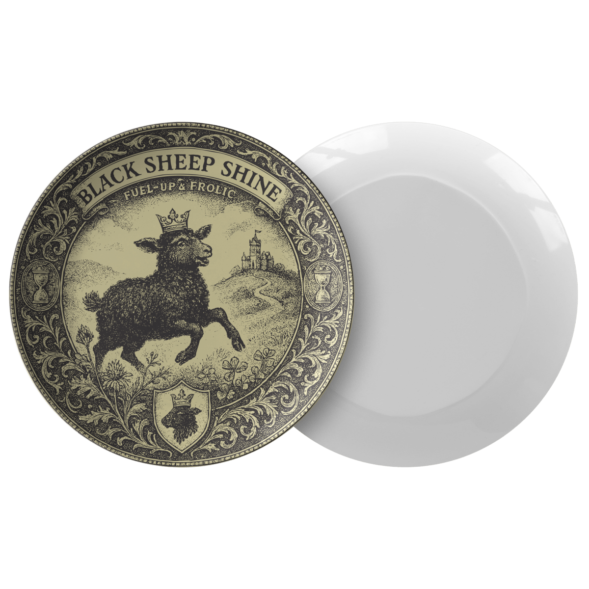 Black Sheep Gift Fuel Up and Let Individuality Shine Cute Plate for Fun Food Meals Dining and Decor