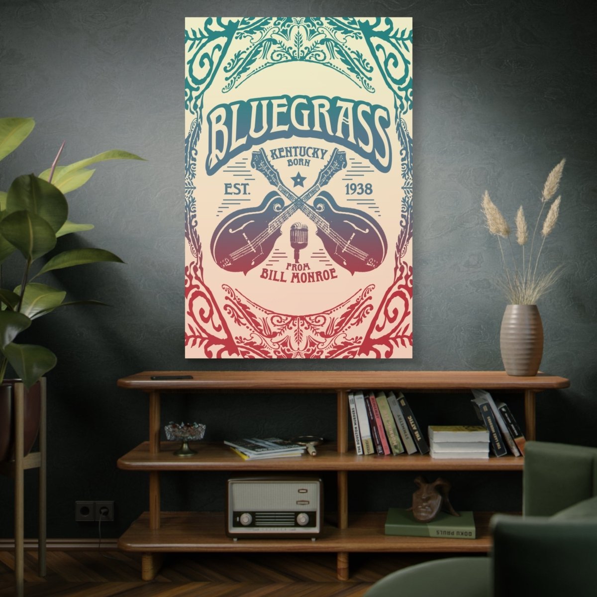 Bluegrass Sunrise Canvas Wrap Art Wall Art, 1.25" Deep