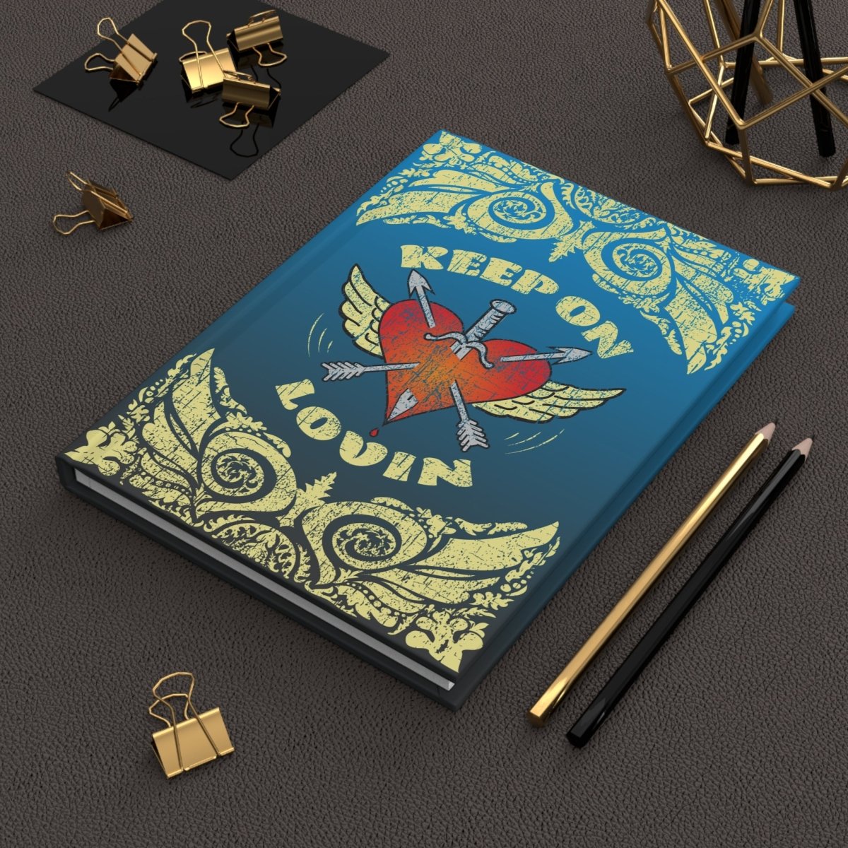 Keep On Lovin Hardcover Journal or Notebook