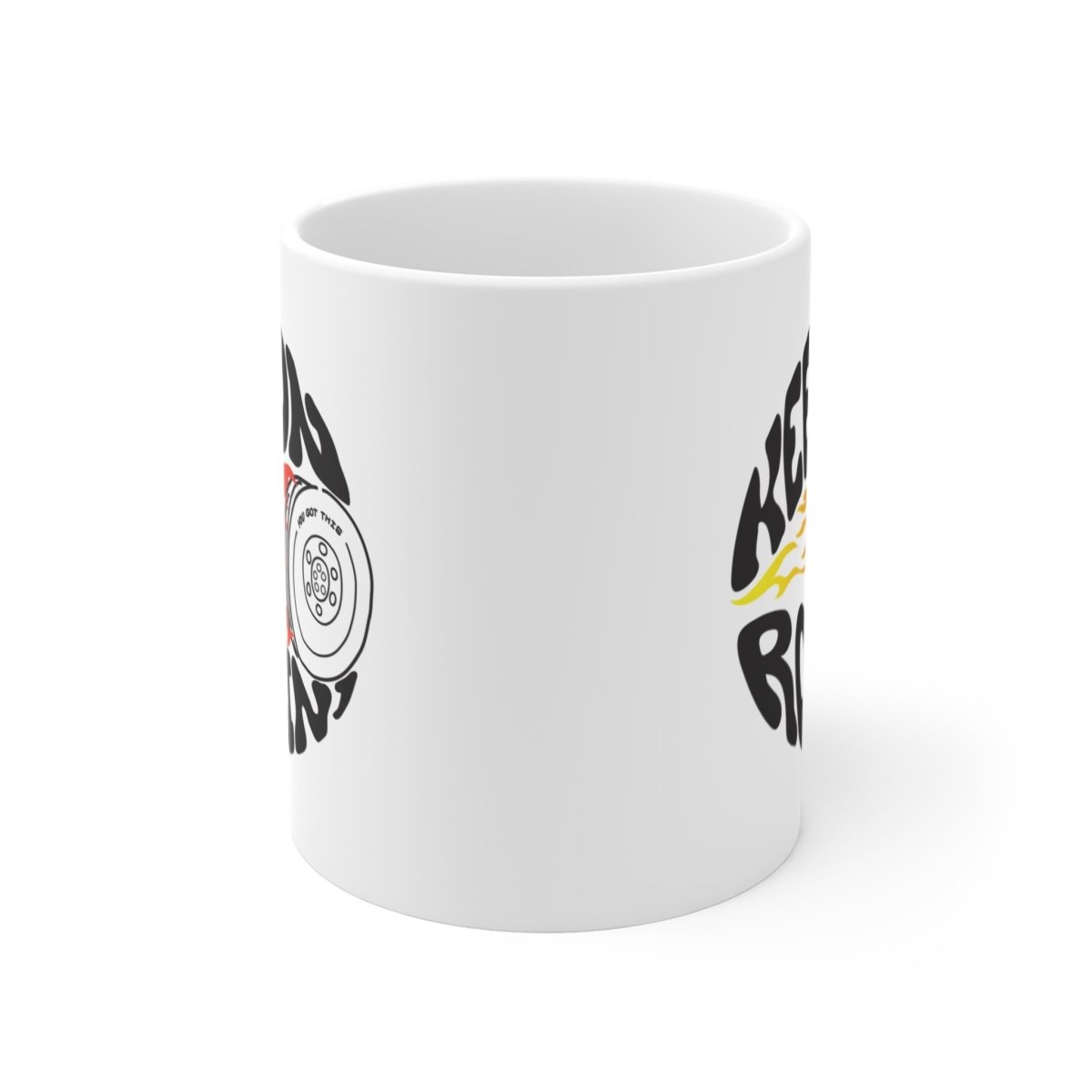 Keep On Rollin' Mug 11 oz, Keep Going Inspiration, Steady In Adversity