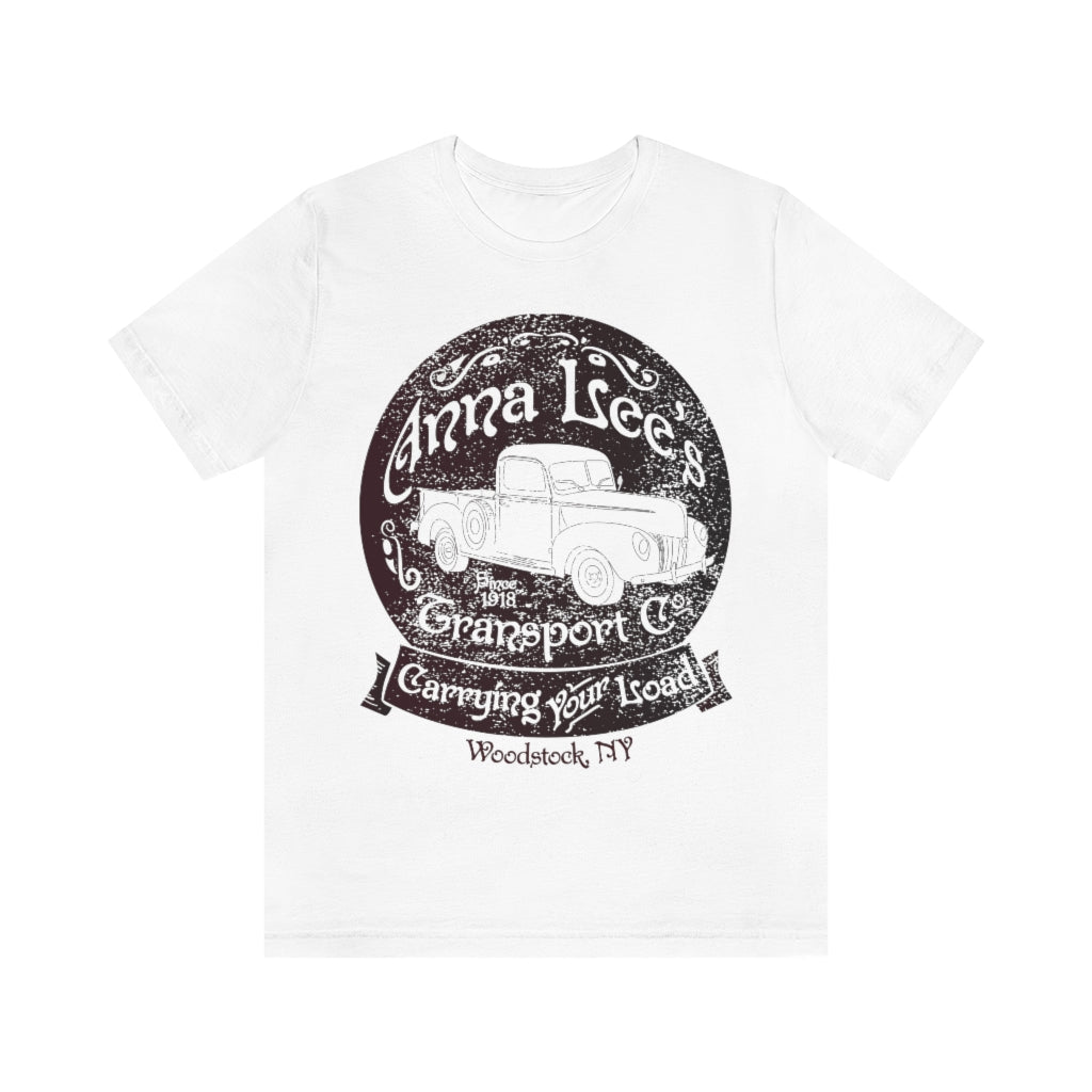 Anna Lee's Premium T-Shirt, Transport Co Takes The Weight, Take A Load Off For Free