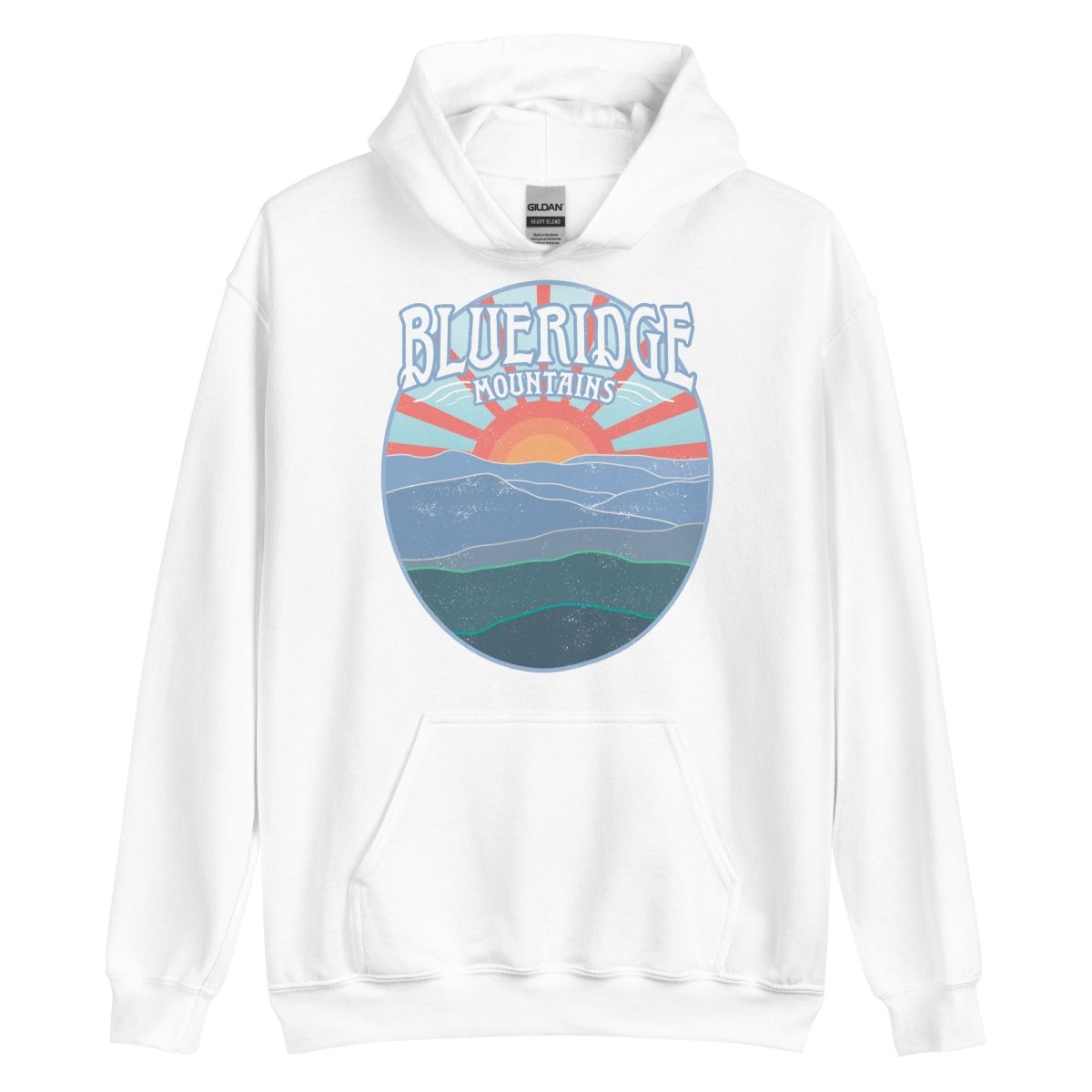 Blue Ridge Mountains Fleece Hoodie, Appalachian Trail, Nature, Sunshine