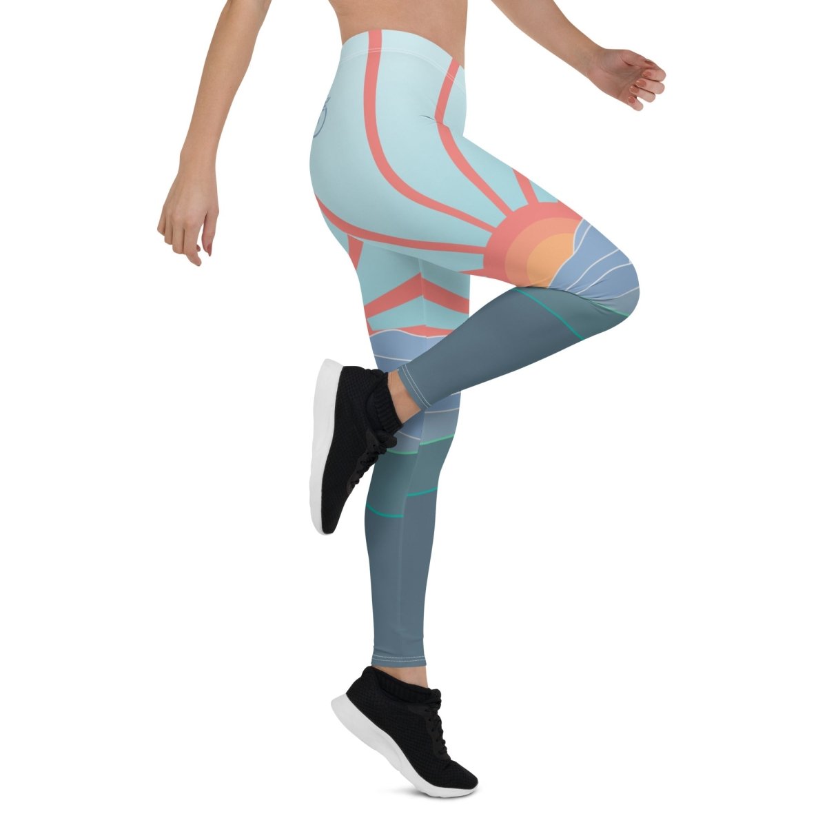 Blue Ridge Mountains Premium Leggings, Appalachian Trail, East Coast Cool Gift, Georgia, Carolina, Tennessee, Virginia