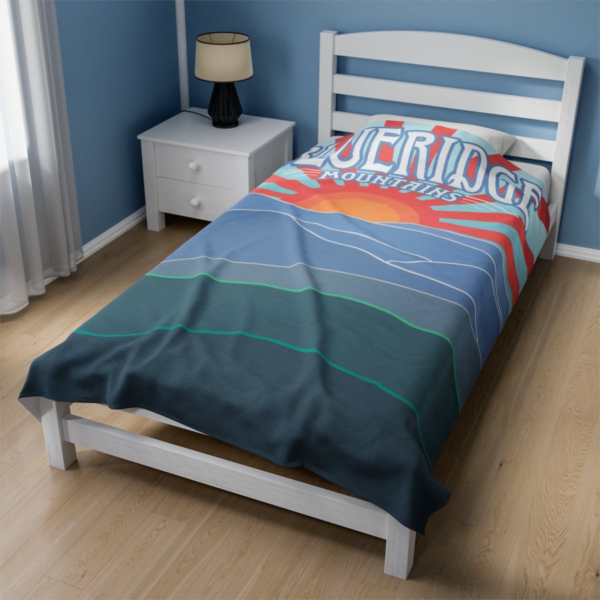 Blue Ridge Mountains Ultra Soft Fleece Blanket, Appalachian Trail, East Coast Cool