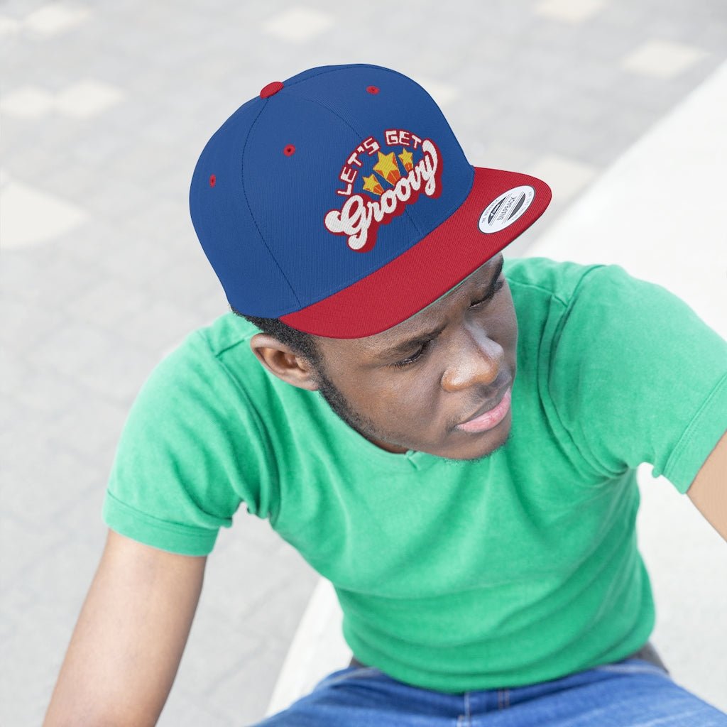 Let's Get Groovy Snap Back Hat / Retro Cool, Vintage 70s Style. Only for SuperStars