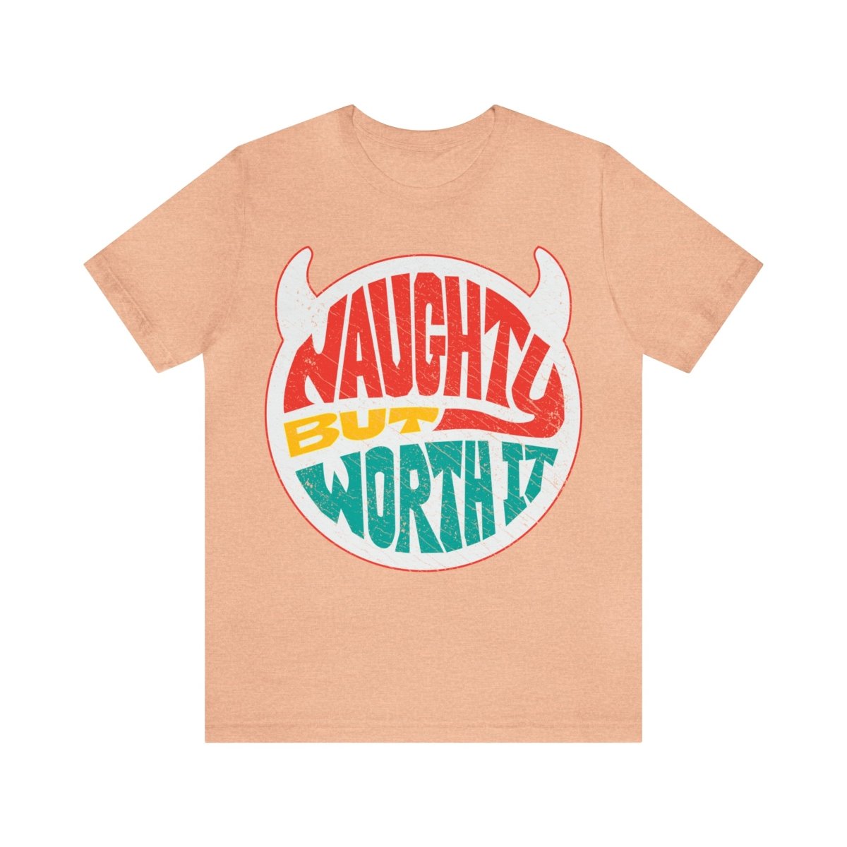 Naughty Christmas Premium T-Shirt, Horns, Worth It, Funny