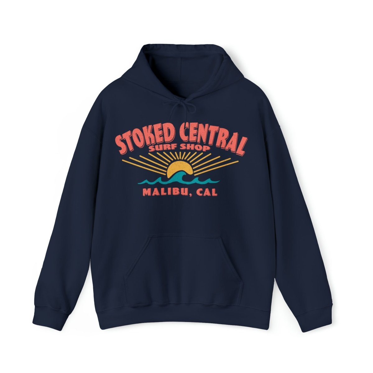 Stoked Central Surf Shop Fleece Hoodie, Malibu, California