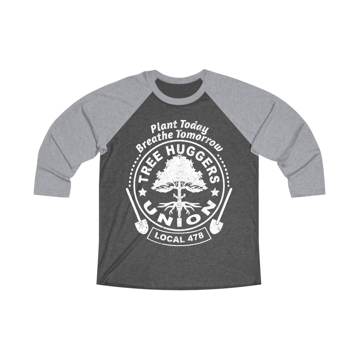 Tree Huggers Team 3/4 T-Shirt, Official Tree Huggers Union Team Player Jersey, Nature Lover, Environment