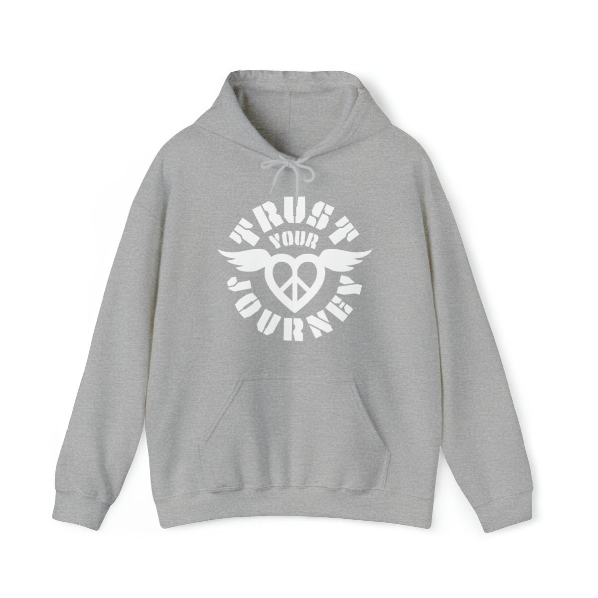 Trust Your Journey, Peace Love Winged Fleece Hoodie, Live A Brave Story