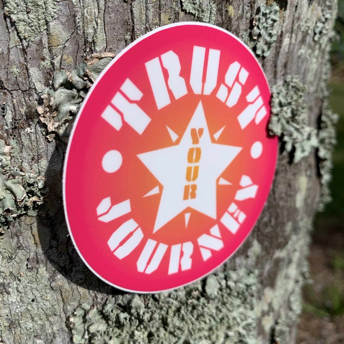 Trust Your Journey, Star - Premium Sticker | Happy Life Mantra Gift, Recover Bliss