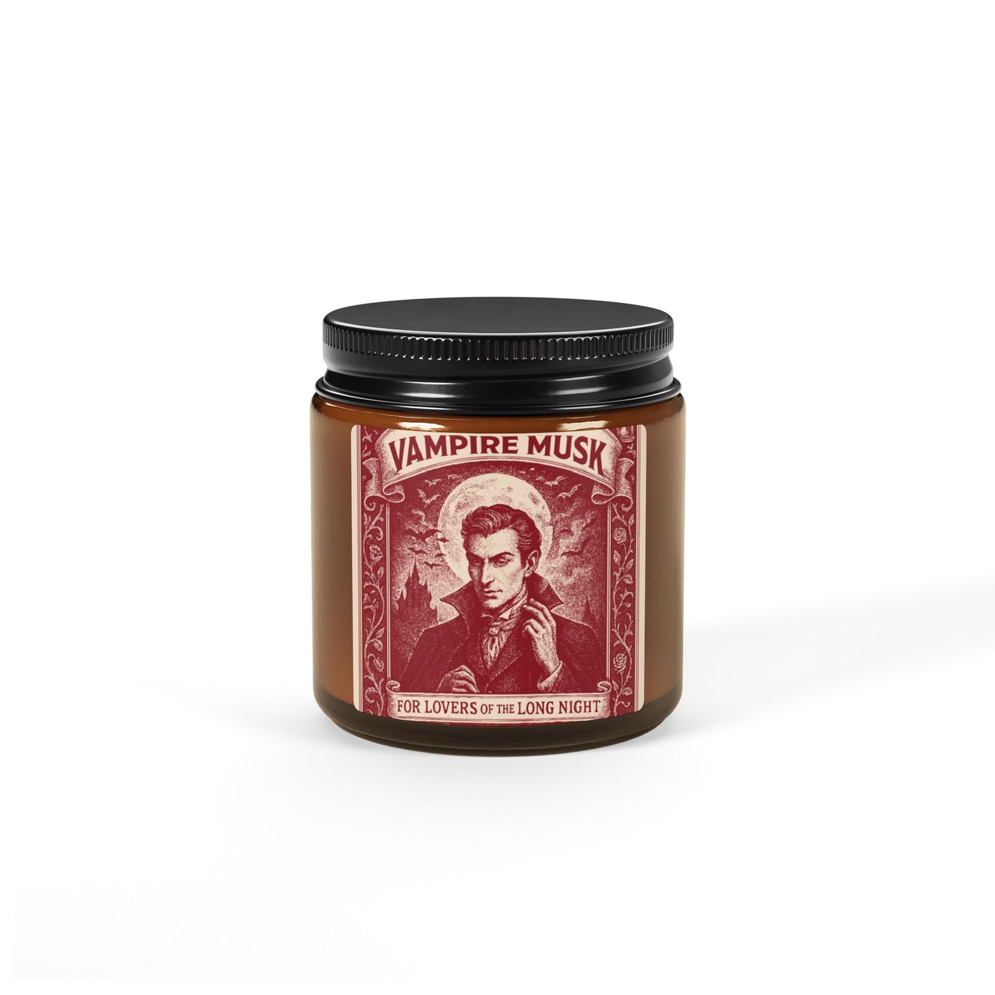 Vampire Movie Fan Gift Monster Musk Soy Candle, Luxury Scents or Unscented, Halloween Funny Fake Gothic Horror Gift