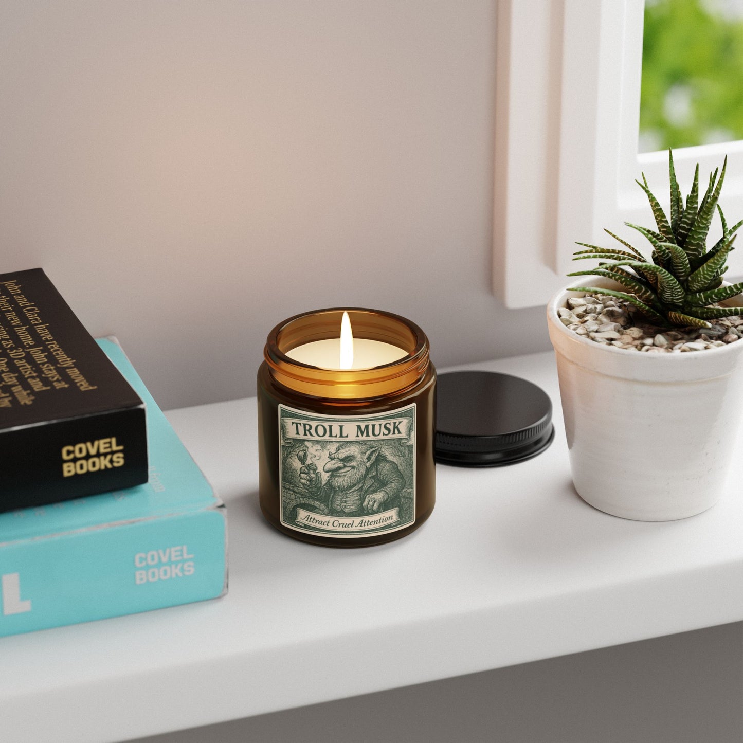 Troll Musk Swamp Online Influencer Gift Soy Candle, Luxury Scents or Unscented, Gossip