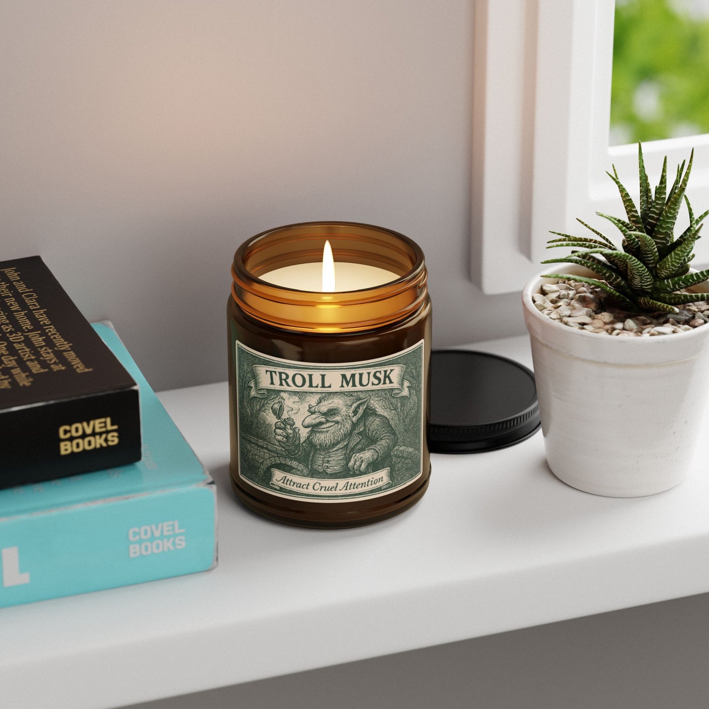 Troll Musk Swamp Online Influencer Gift Soy Candle, Luxury Scents or Unscented, Gossip