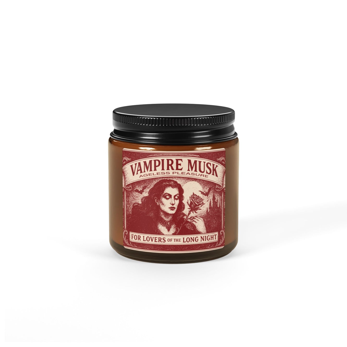 Vampire Movie Fan Gift Monster Musk Queen Soy Candle, Luxury Scents or Unscented, Halloween Funny Fake Gothic Horror Gift