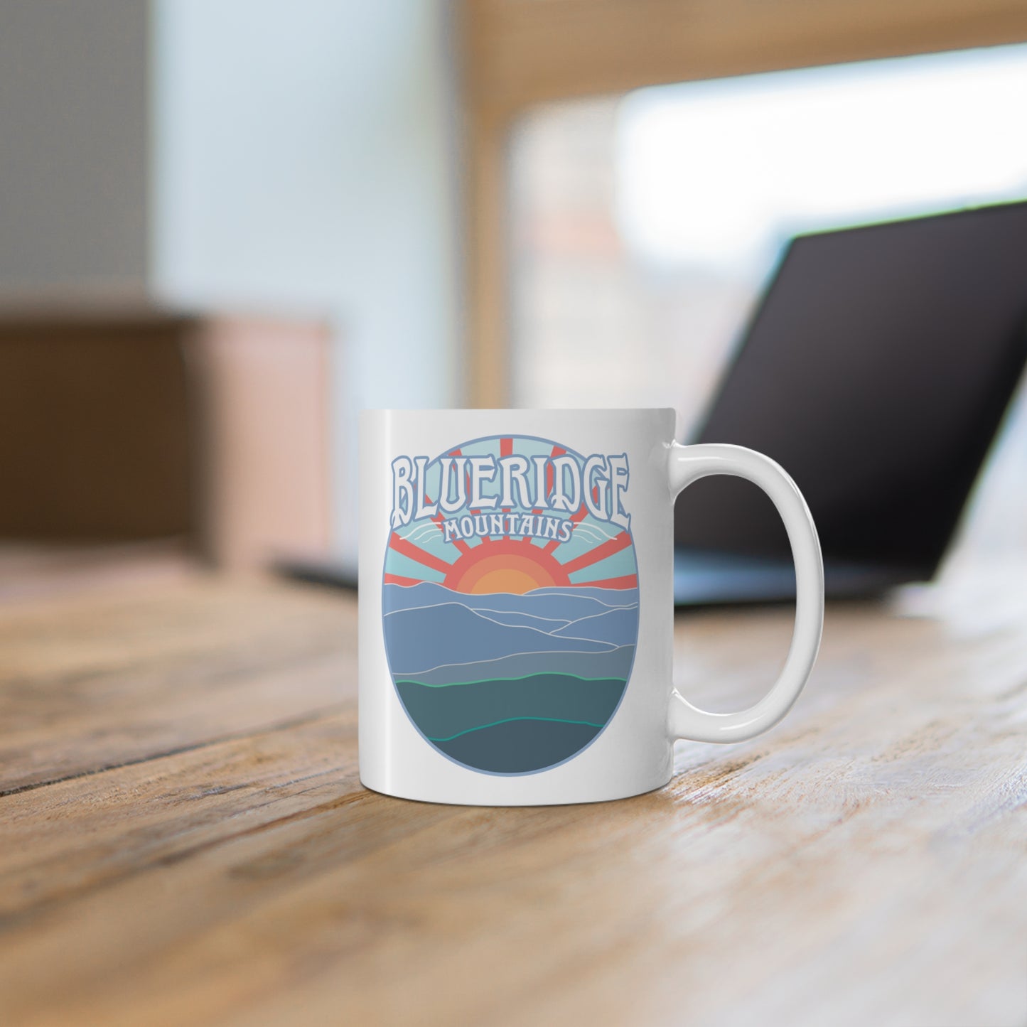 Blue Ridge Mountains Mug 11 oz,, Appalachian Trail, Nature's Bliss Inspiration, East Coast Cool Gift