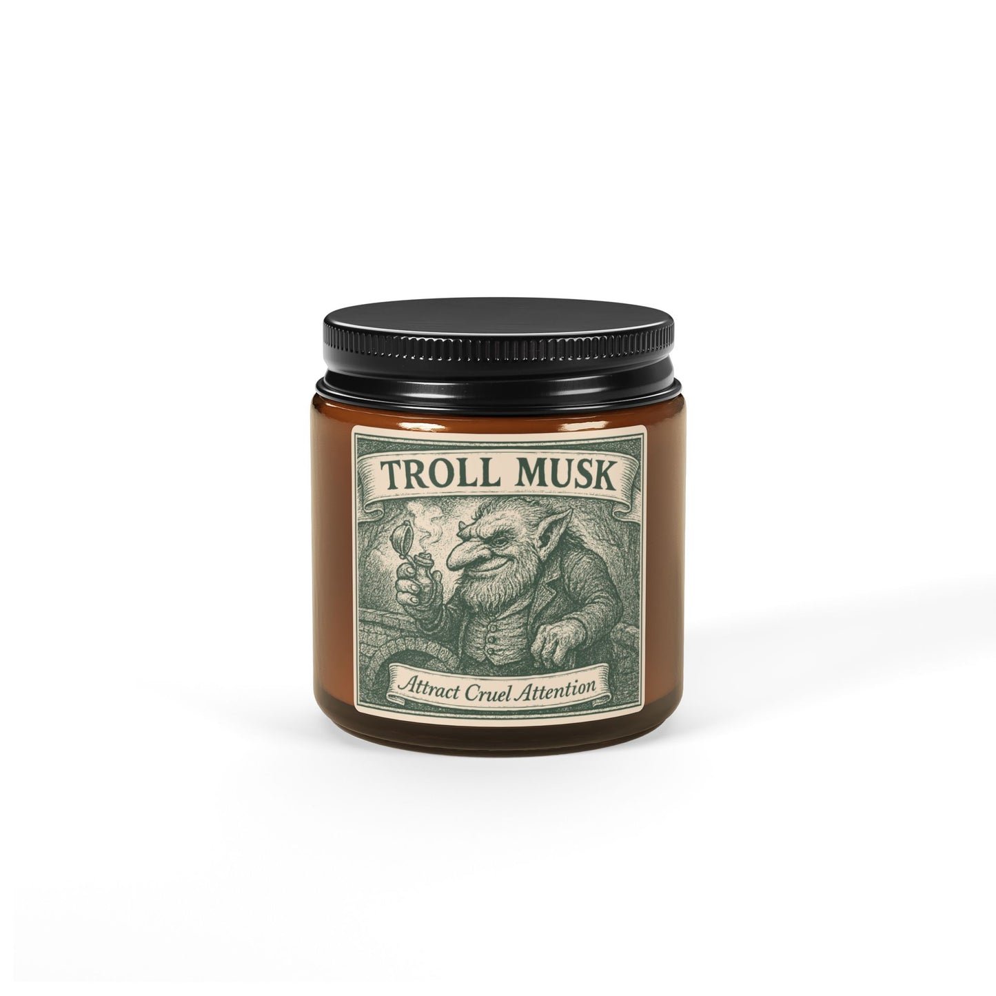 Troll Musk Swamp Online Influencer Gift Soy Candle, Luxury Scents or Unscented, Gossip