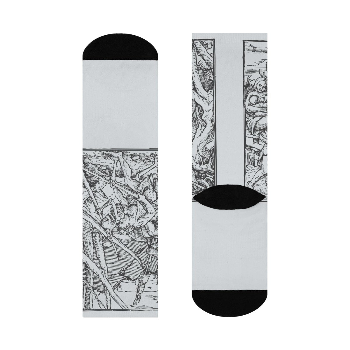 Adam Works Gothic Genesis Story Cushioned Crew Socks