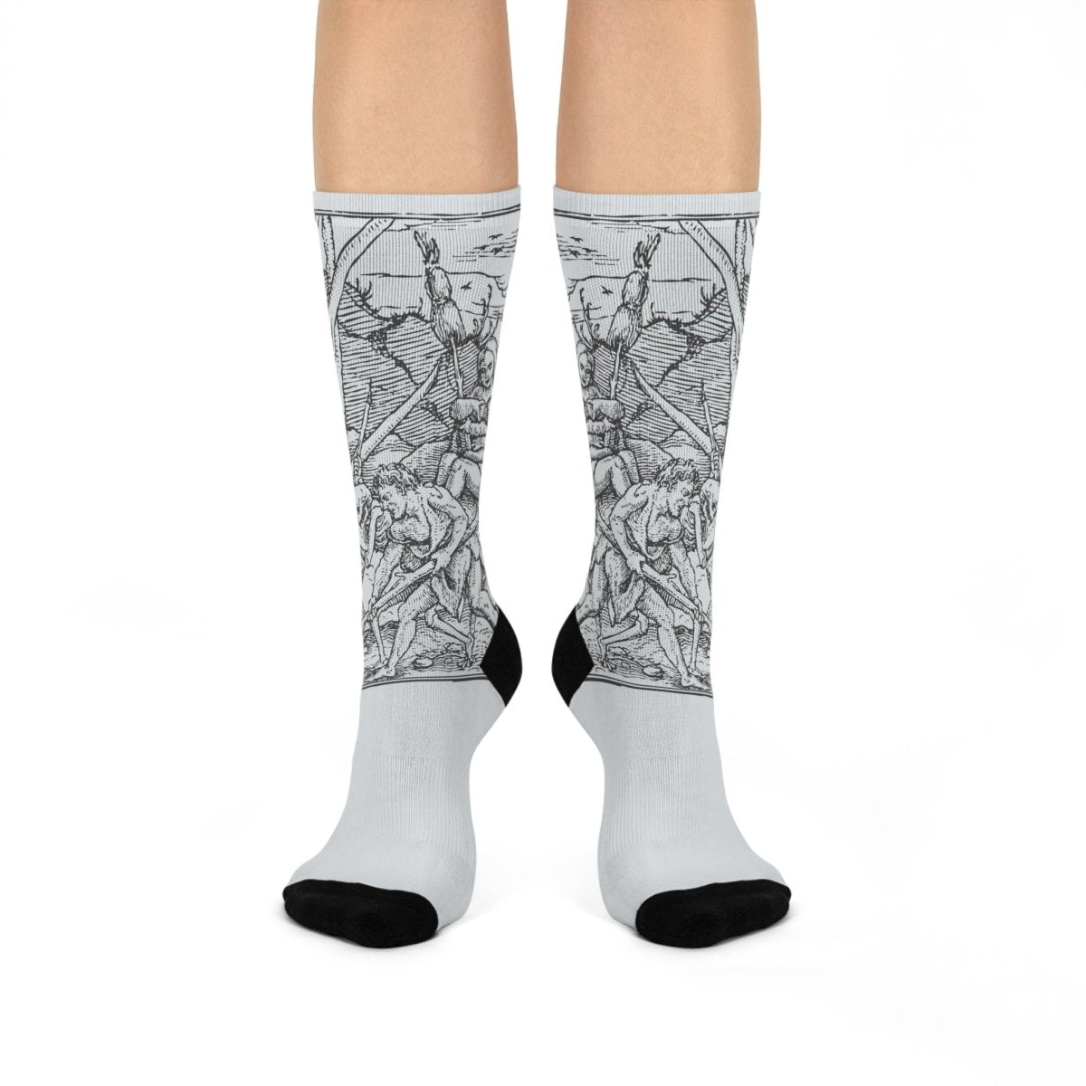 Adam Works Gothic Genesis Story Cushioned Crew Socks