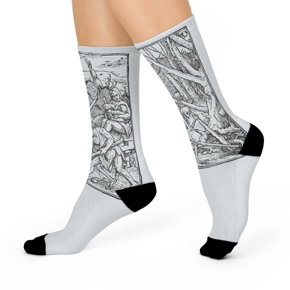 Adam Works Gothic Genesis Story Cushioned Crew Socks