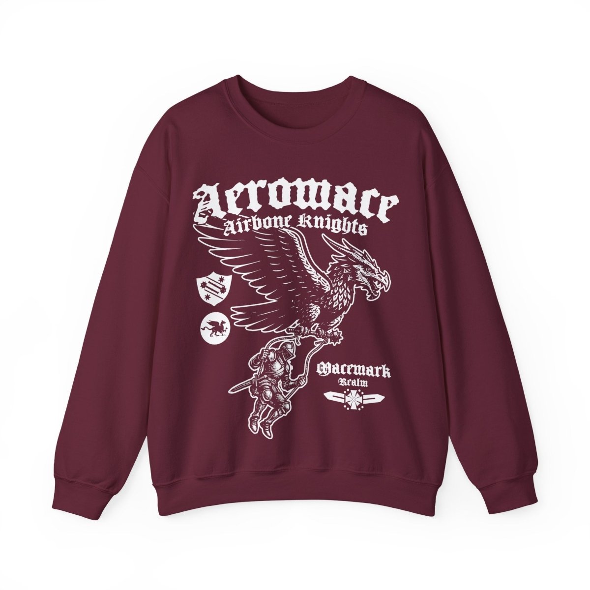 Aeromace, Airborne Knights Of Macemark Fleece Sweatshirt