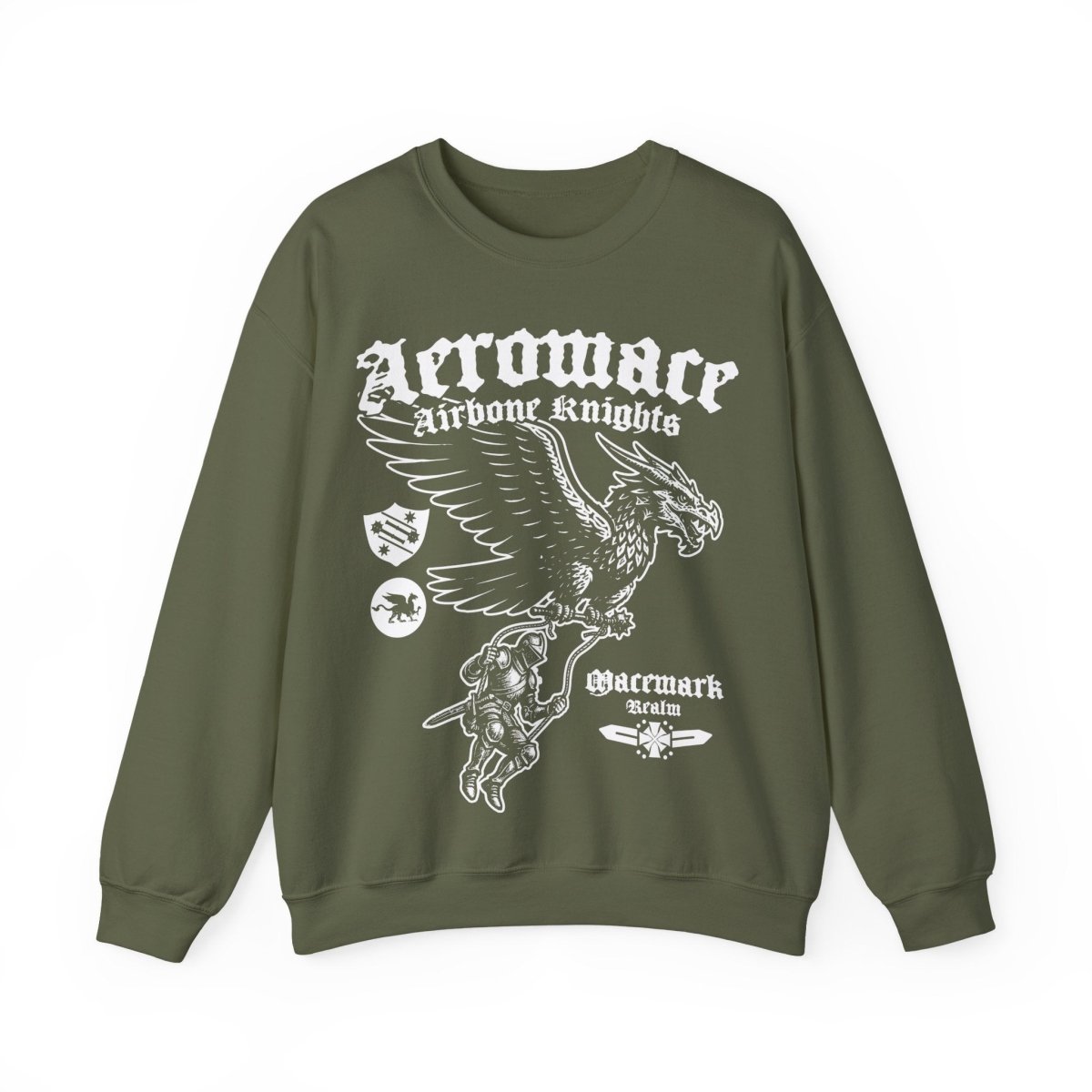 Aeromace, Airborne Knights Of Macemark Fleece Sweatshirt