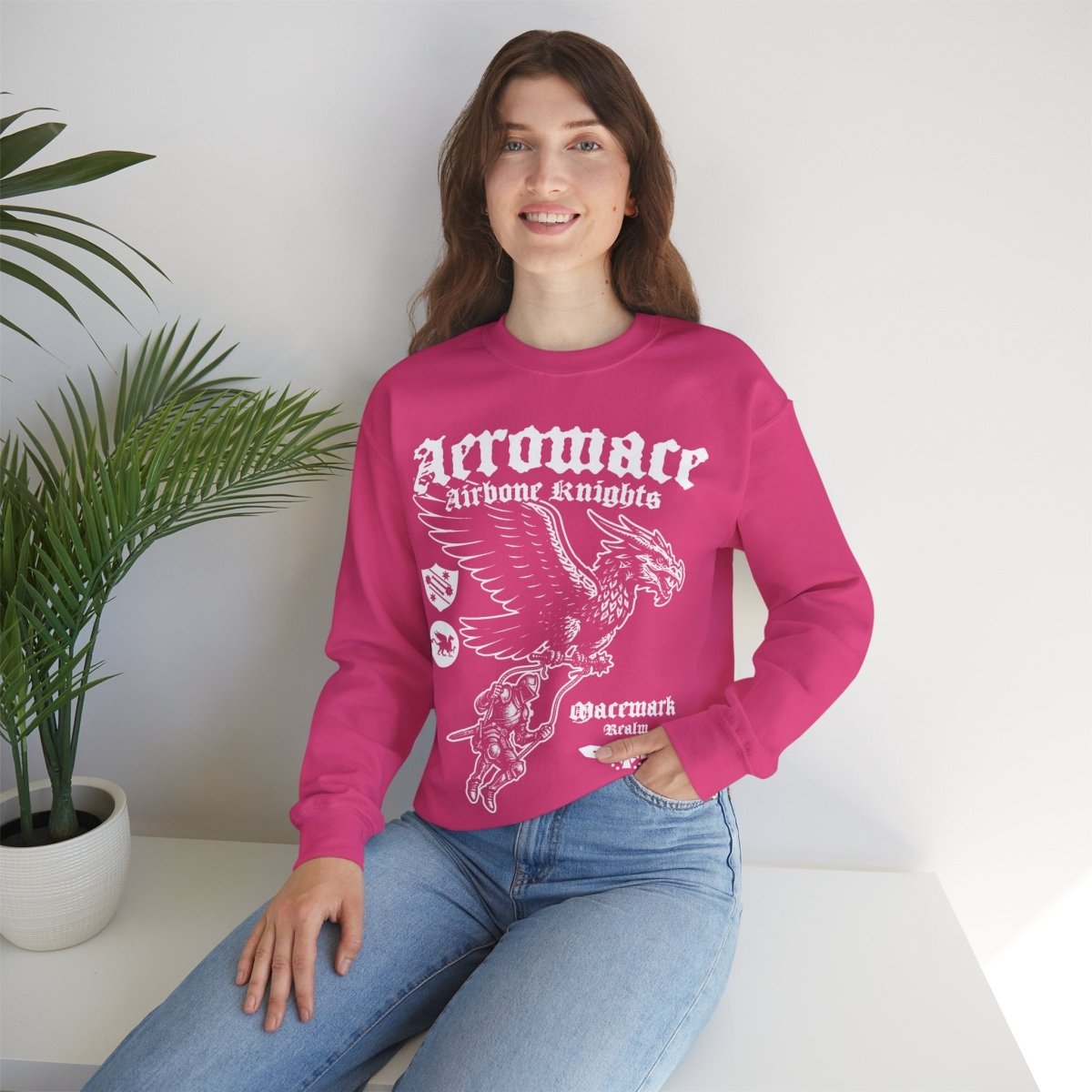 Aeromace, Airborne Knights Of Macemark Fleece Sweatshirt