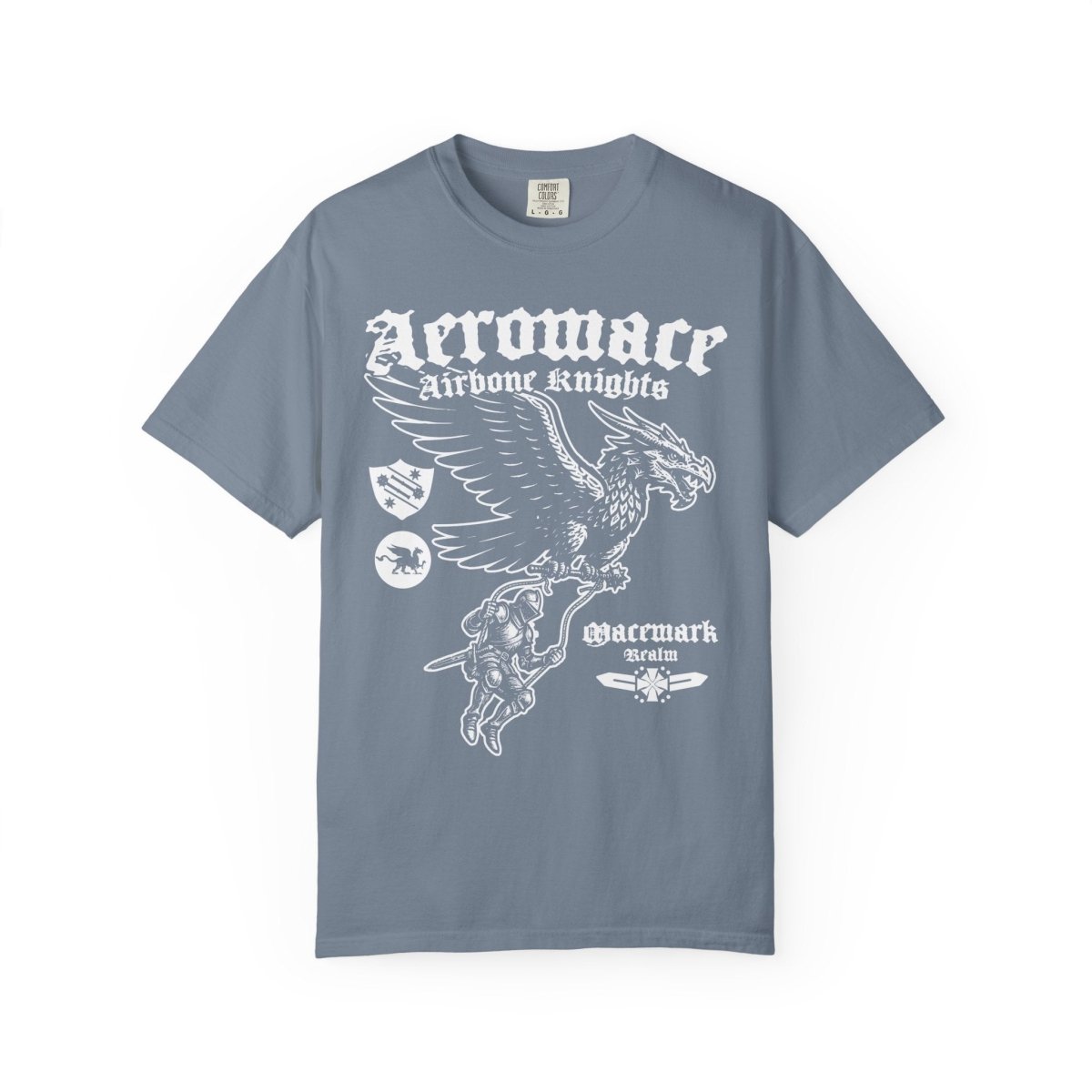 Airborne Knights of Macemark Comfort Colors Relaxed Fit Heavy Soft Tee
