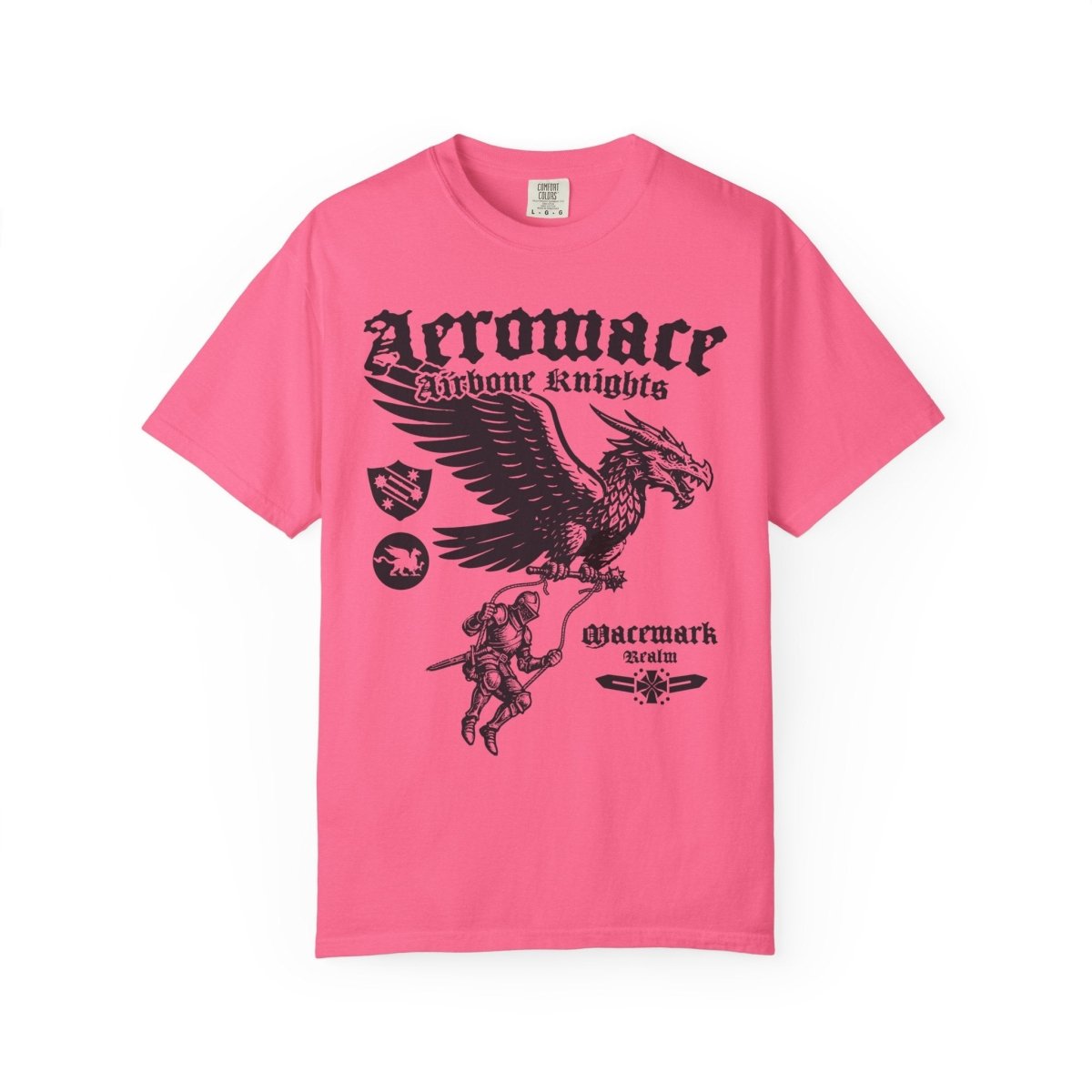 Airborne Knights of Macemark Comfort Colors Relaxed Fit Heavy Soft Tee