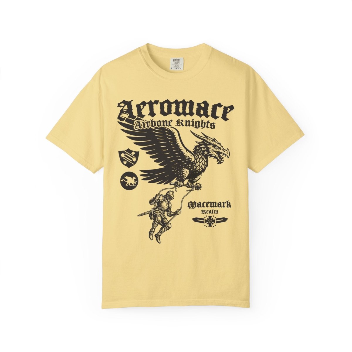Airborne Knights of Macemark Comfort Colors Relaxed Fit Heavy Soft Tee
