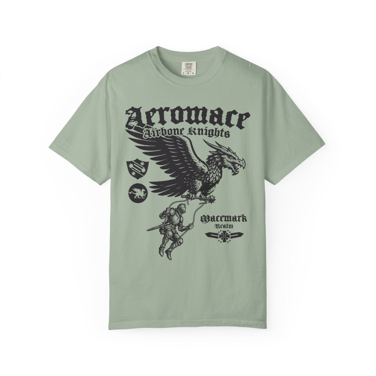Airborne Knights of Macemark Comfort Colors Relaxed Fit Heavy Soft Tee