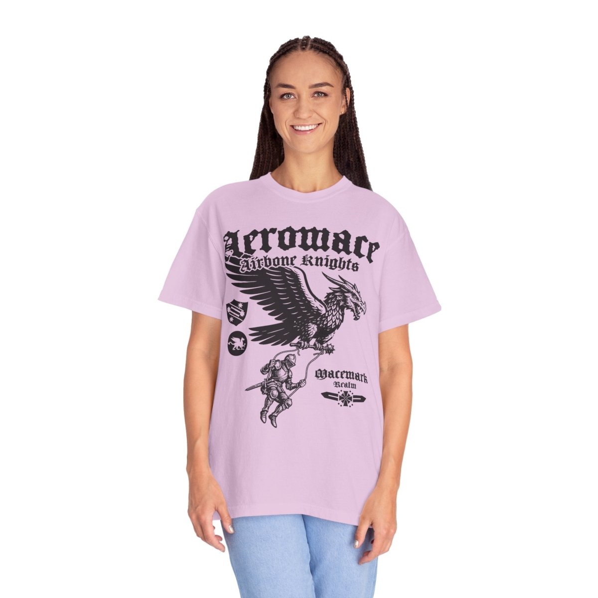 Airborne Knights of Macemark Comfort Colors Relaxed Fit Heavy Soft Tee