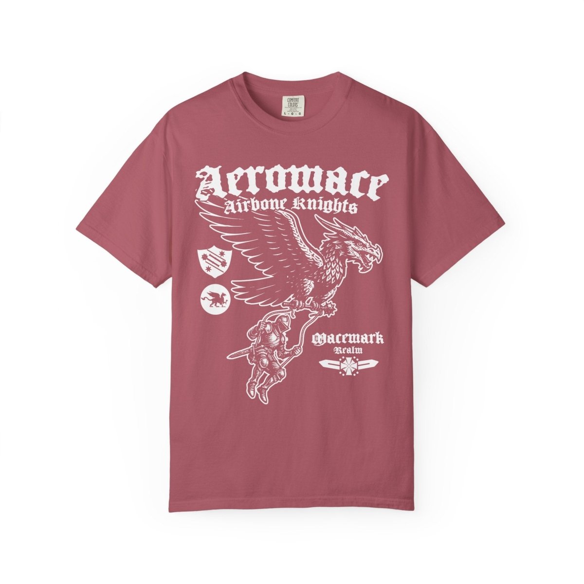 Airborne Knights of Macemark Comfort Colors Relaxed Fit Heavy Soft Tee