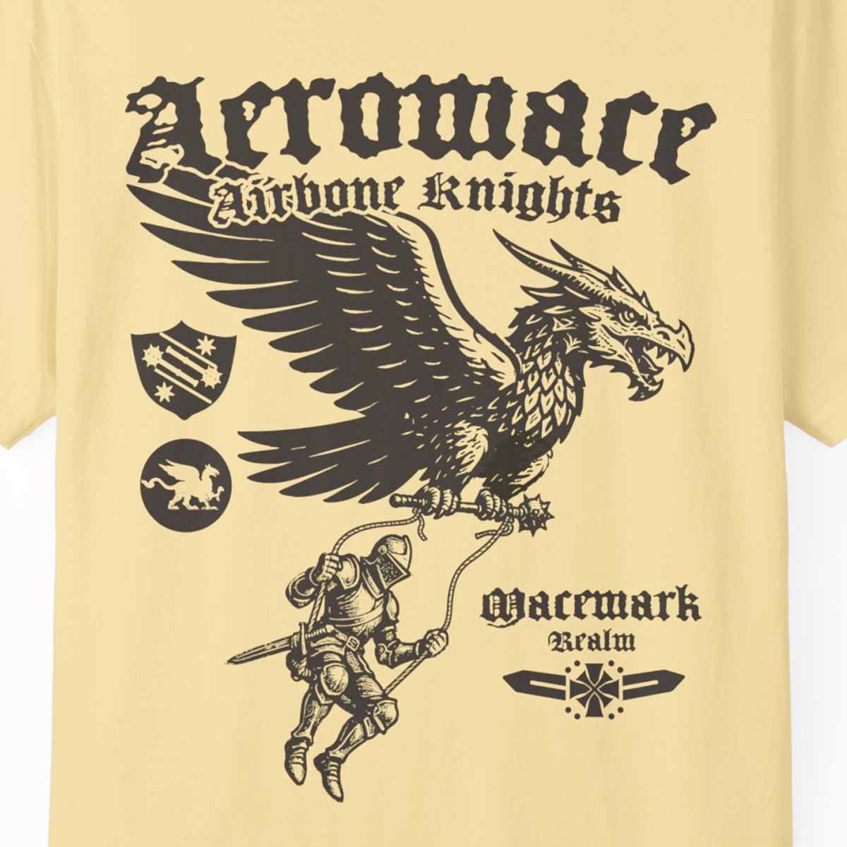 Airborne Knights of Macemark Comfort Colors Relaxed Fit Heavy Soft Tee