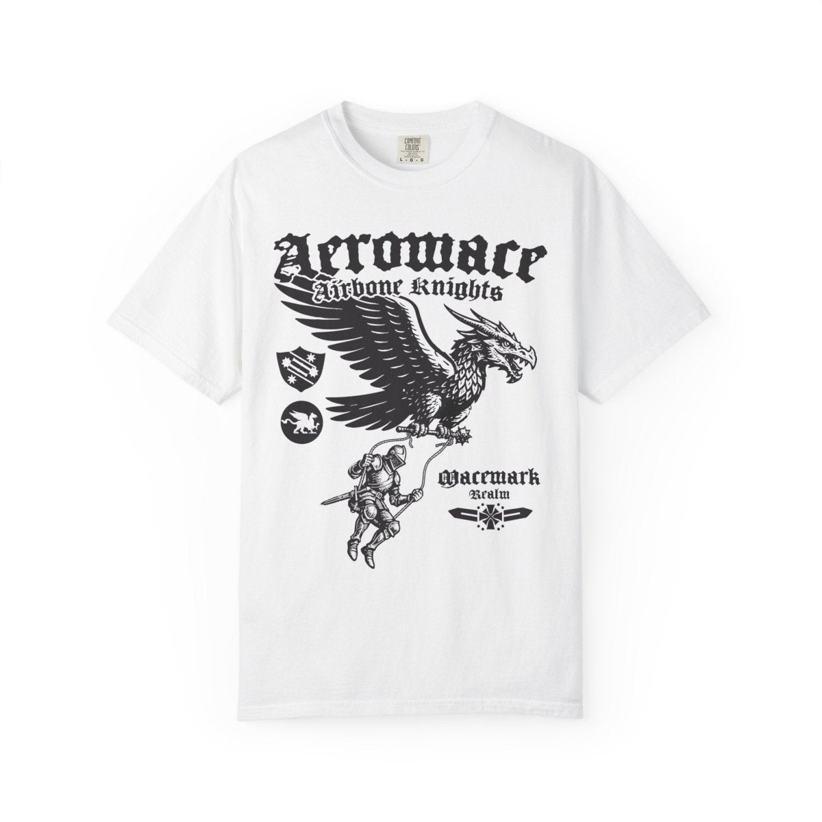 Airborne Knights of Macemark Comfort Colors Relaxed Fit Heavy Soft Tee