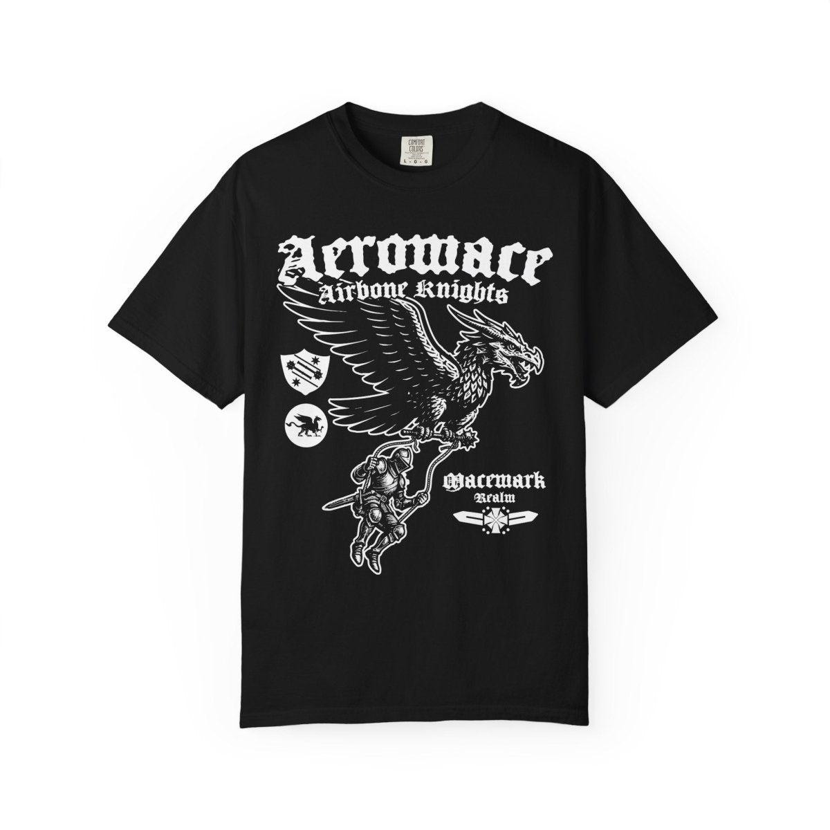 Airborne Knights of Macemark Comfort Colors Relaxed Fit Heavy Soft Tee