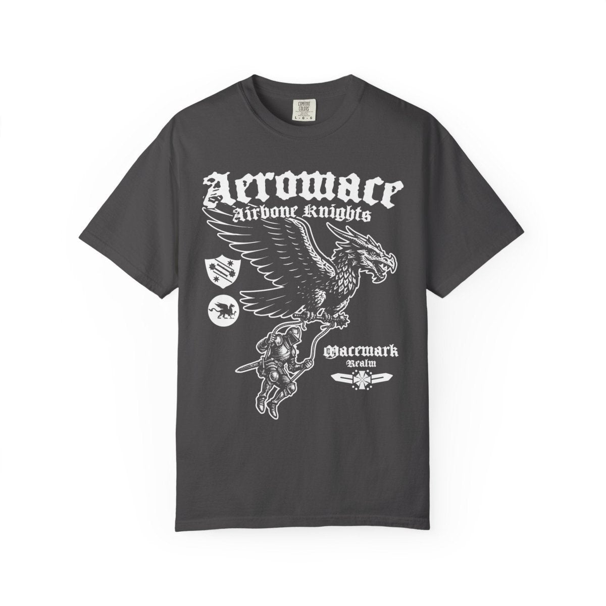 Airborne Knights of Macemark Comfort Colors Relaxed Fit Heavy Soft Tee