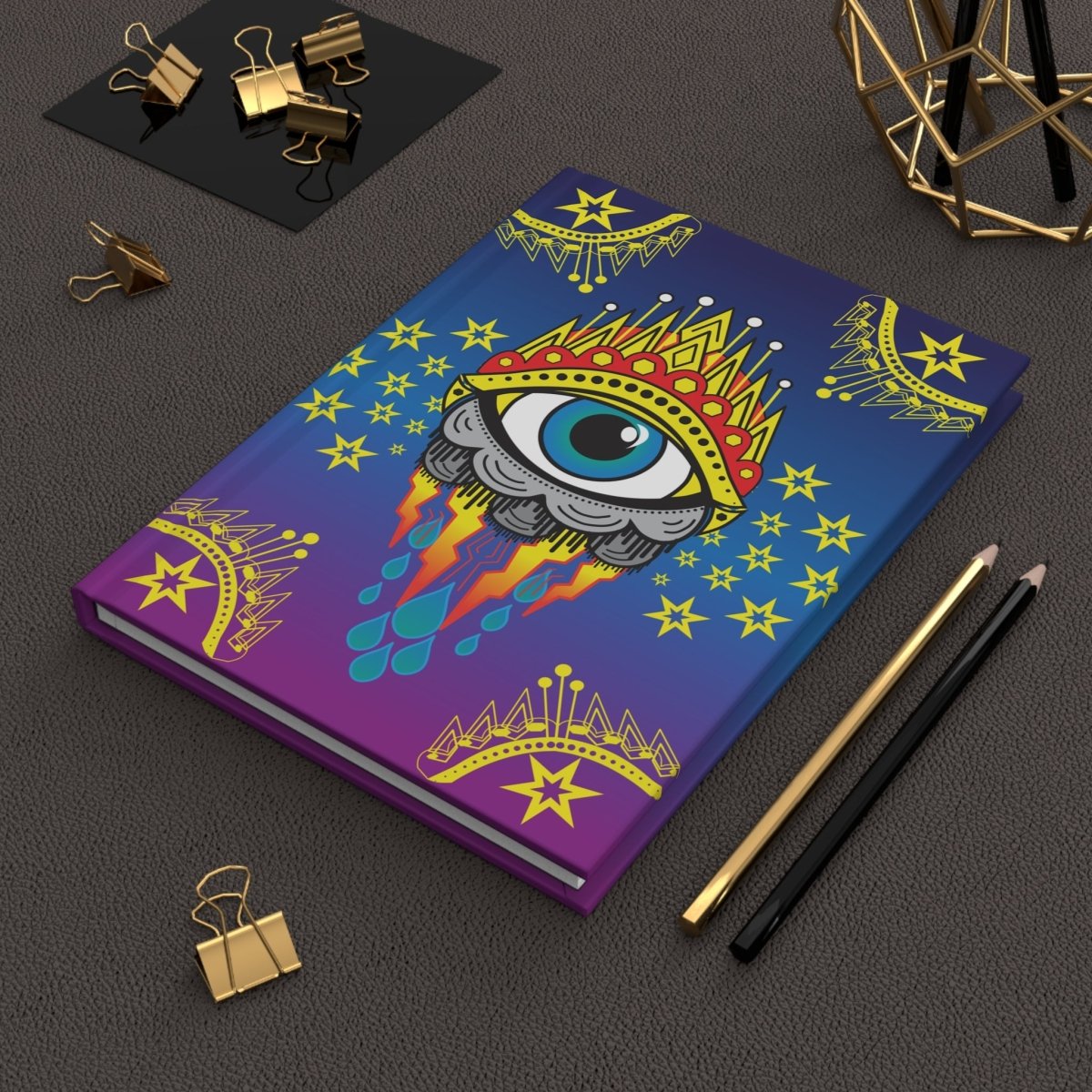 All Seeing Eye Journal or Notebook Hardcover, Clairvoyant