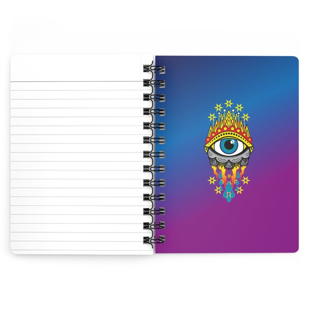 All Seeing Eye Spiral Bound Journal or Notebook, Clairvoyant, ESP, Psychic, Empath