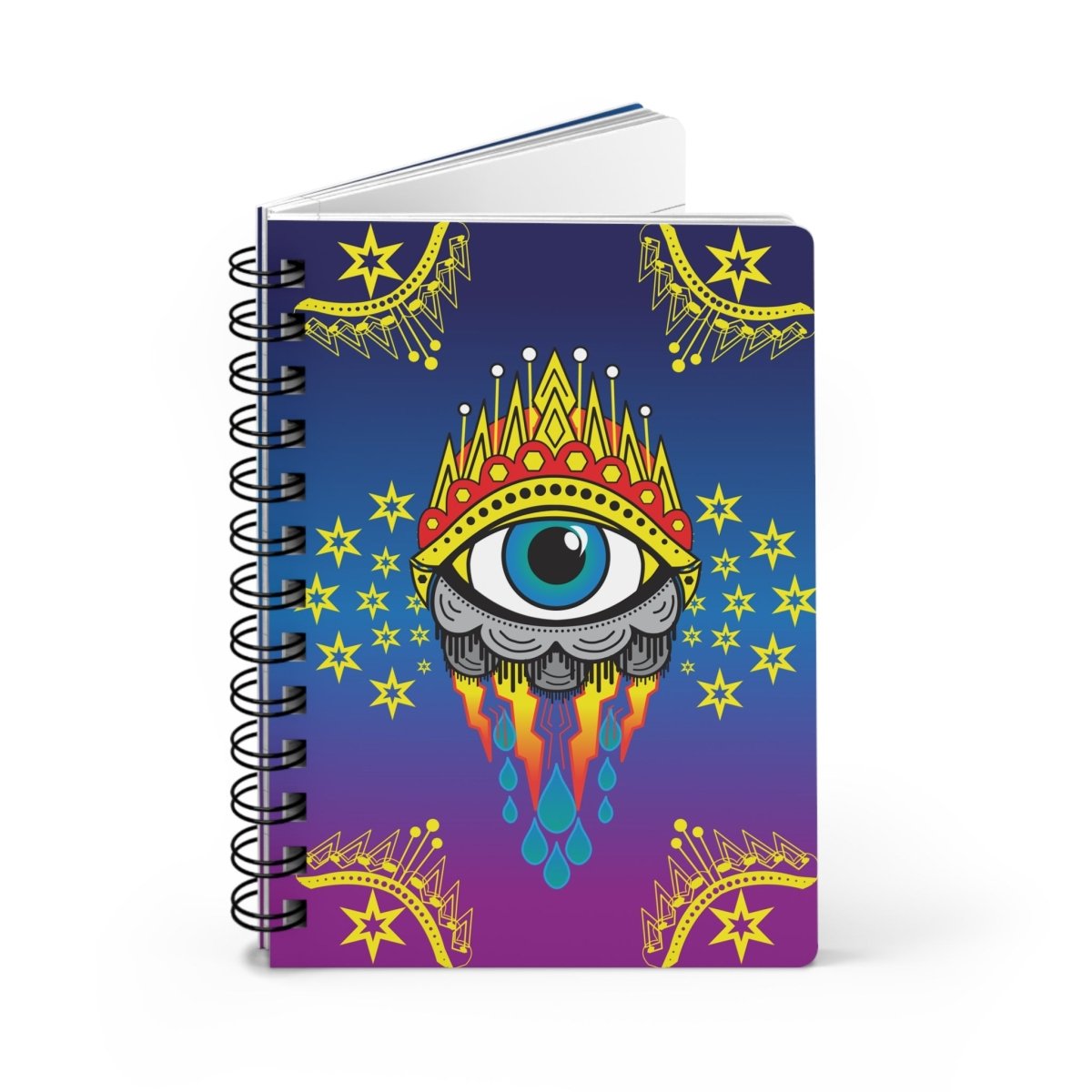 All Seeing Eye Spiral Bound Journal or Notebook, Clairvoyant, ESP, Psychic, Empath