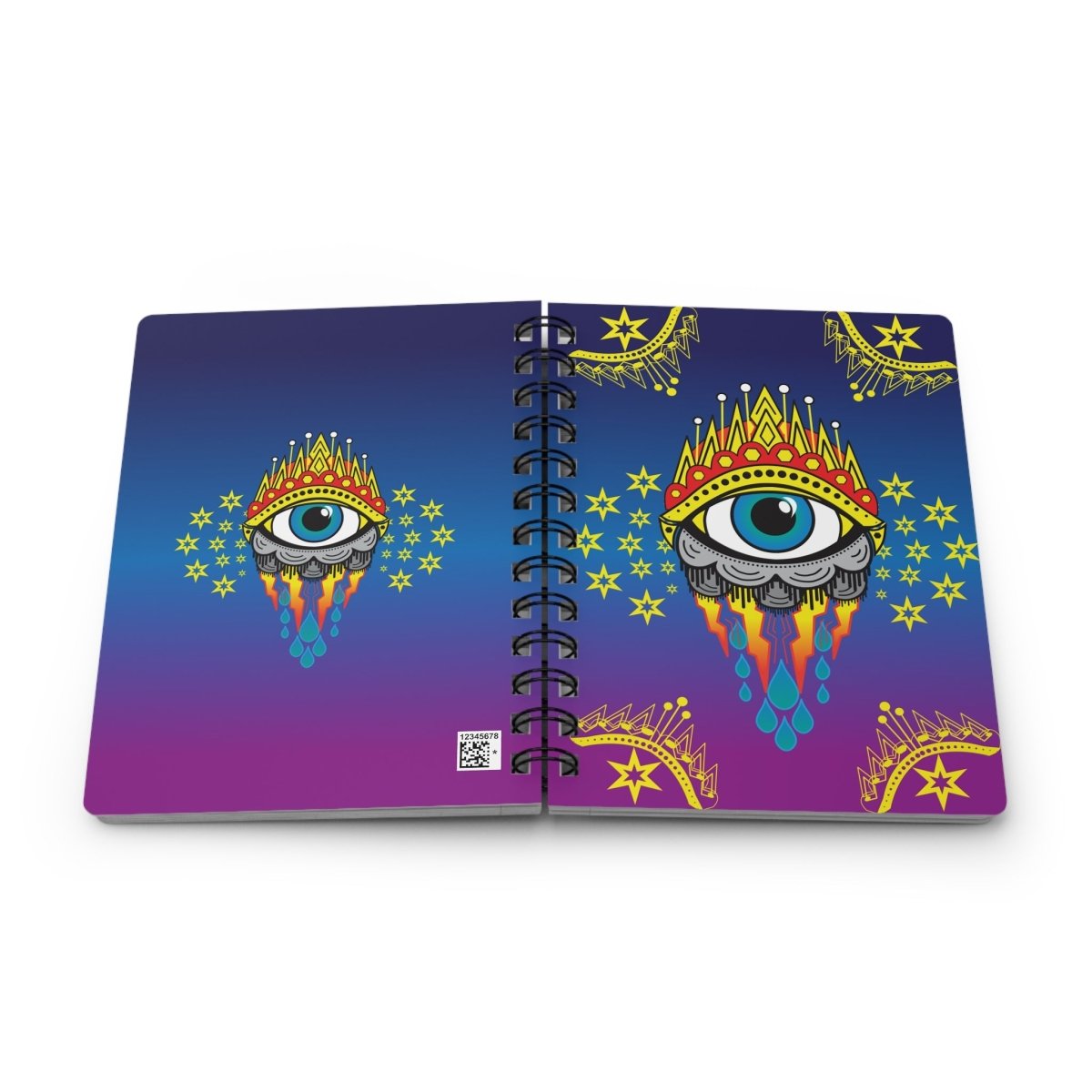 All Seeing Eye Spiral Bound Journal or Notebook, Clairvoyant, ESP, Psychic, Empath