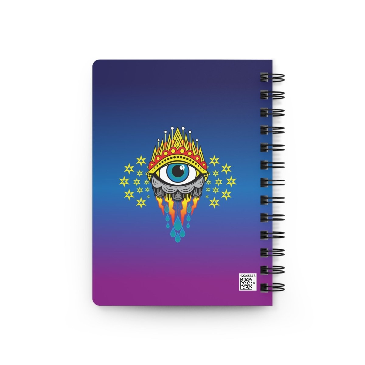 All Seeing Eye Spiral Bound Journal or Notebook, Clairvoyant, ESP, Psychic, Empath