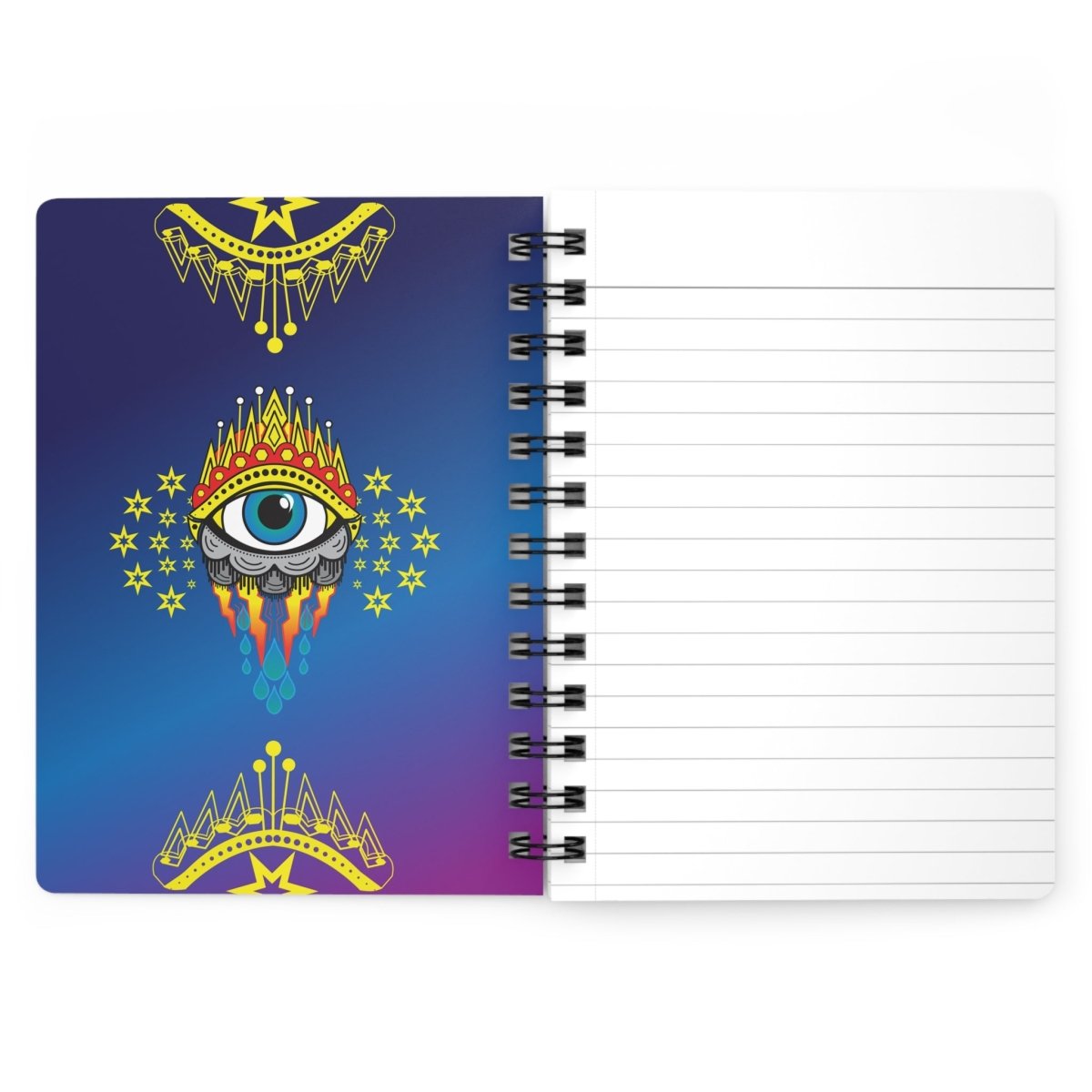 All Seeing Eye Spiral Bound Journal or Notebook, Clairvoyant, ESP, Psychic, Empath