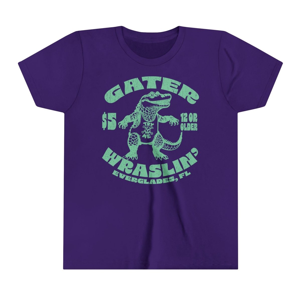 Alligator Wrestling Kids Premium T-Shirt, Florida, Funny, Lesson in Challenges