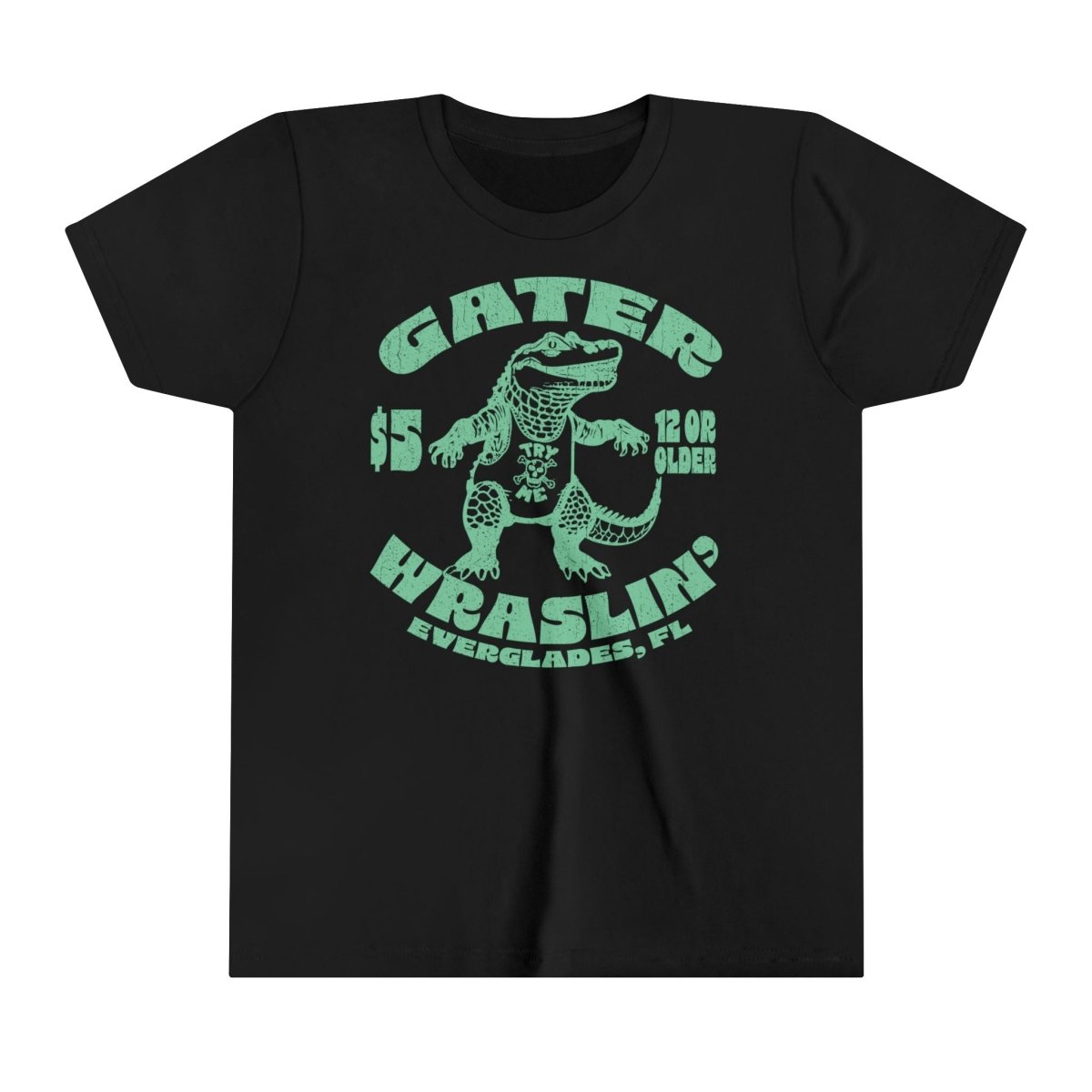 Alligator Wrestling Kids Premium T-Shirt, Florida, Funny, Lesson in Challenges