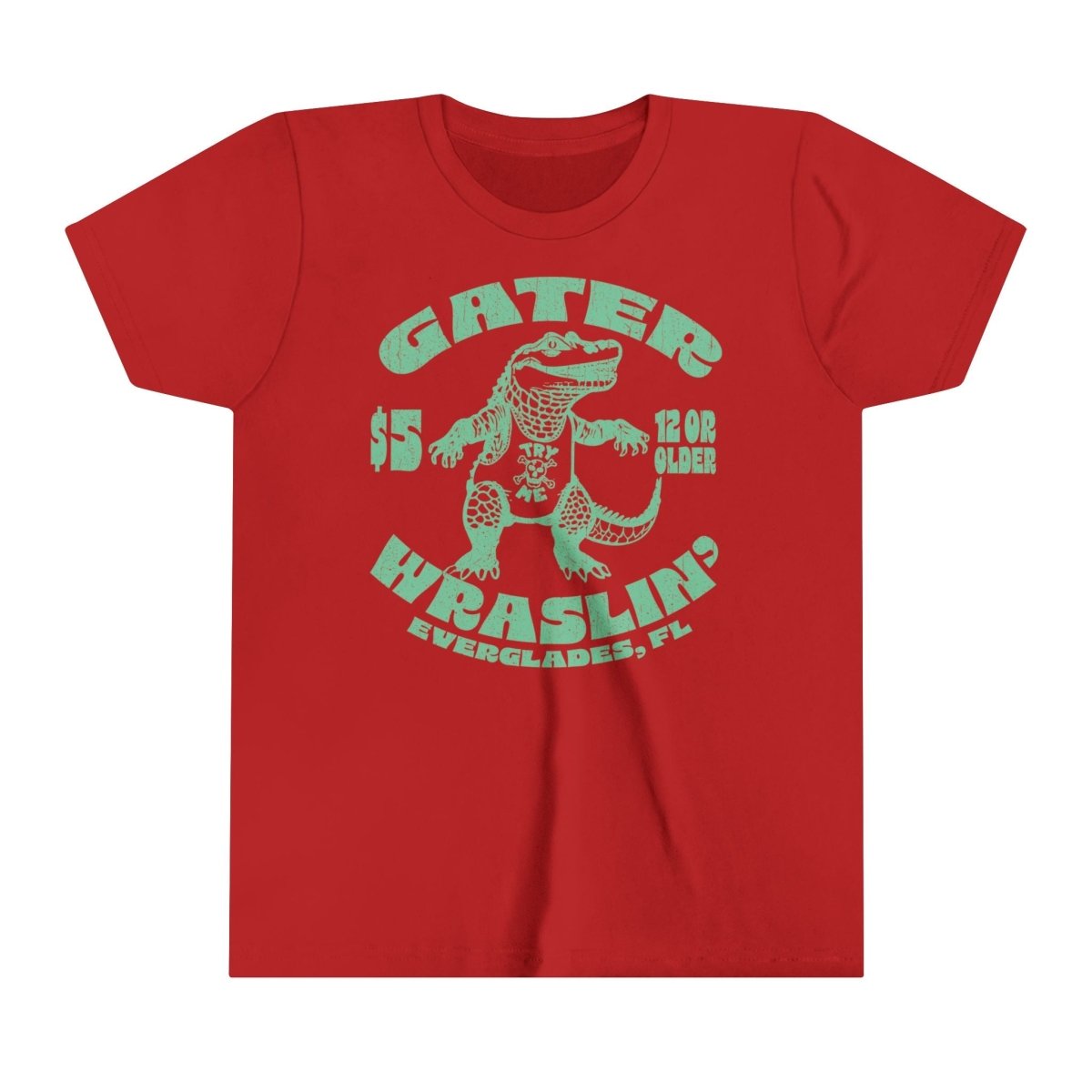 Alligator Wrestling Kids Premium T-Shirt, Florida, Funny, Lesson in Challenges