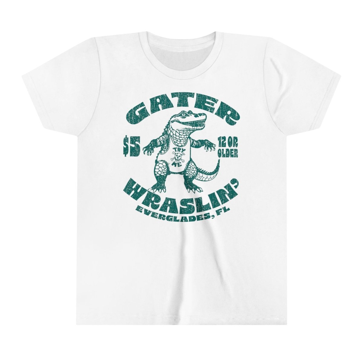 Alligator Wrestling Kids Premium T-Shirt, Florida, Funny, Lesson in Challenges