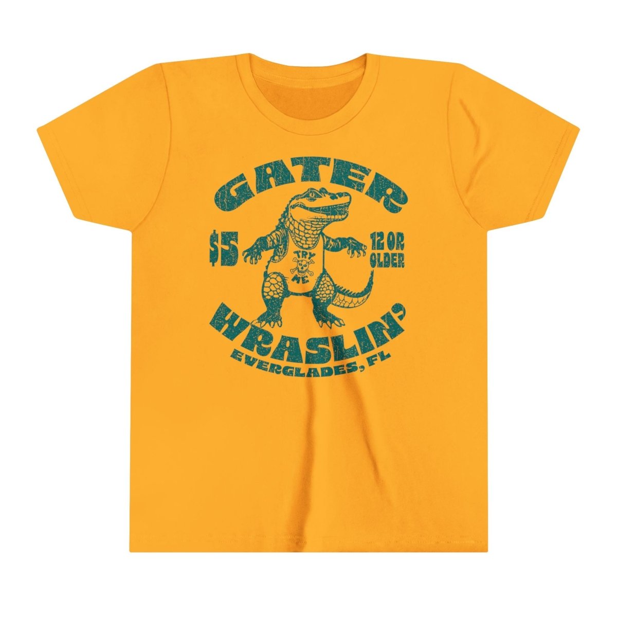 Alligator Wrestling Kids Premium T-Shirt, Florida, Funny, Lesson in Challenges