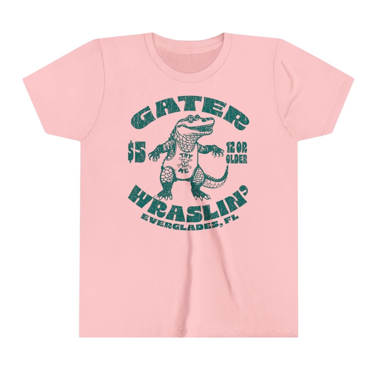 Alligator Wrestling Kids Premium T-Shirt, Florida, Funny, Lesson in Challenges