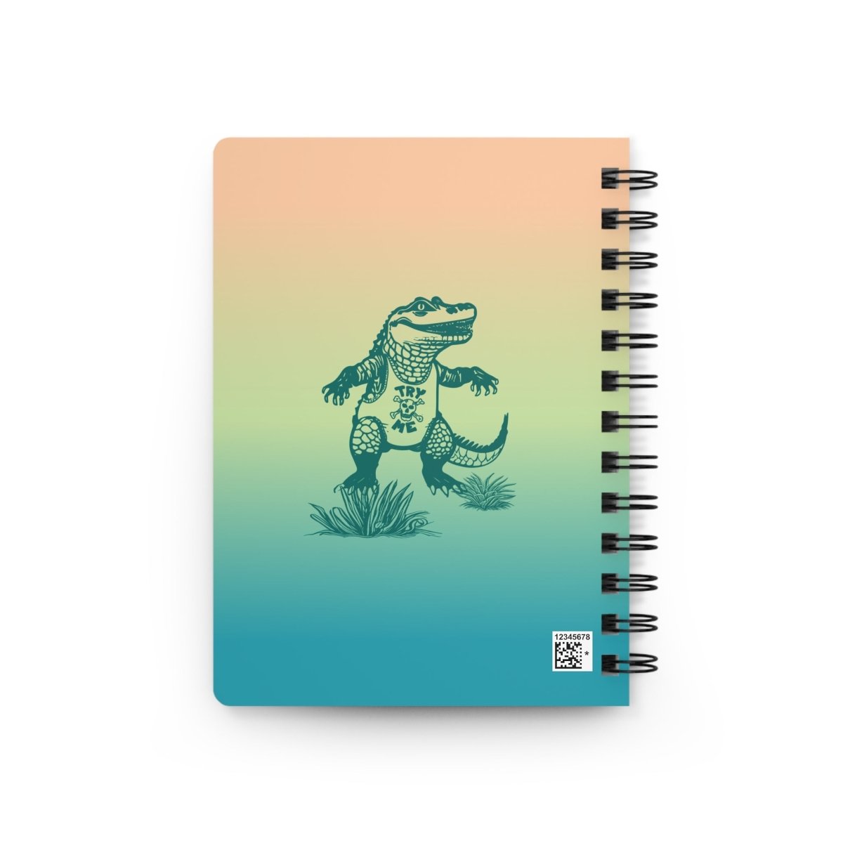 Alligator Wrestling Spiral Bound Journal or Notebook, Face Your Challenges