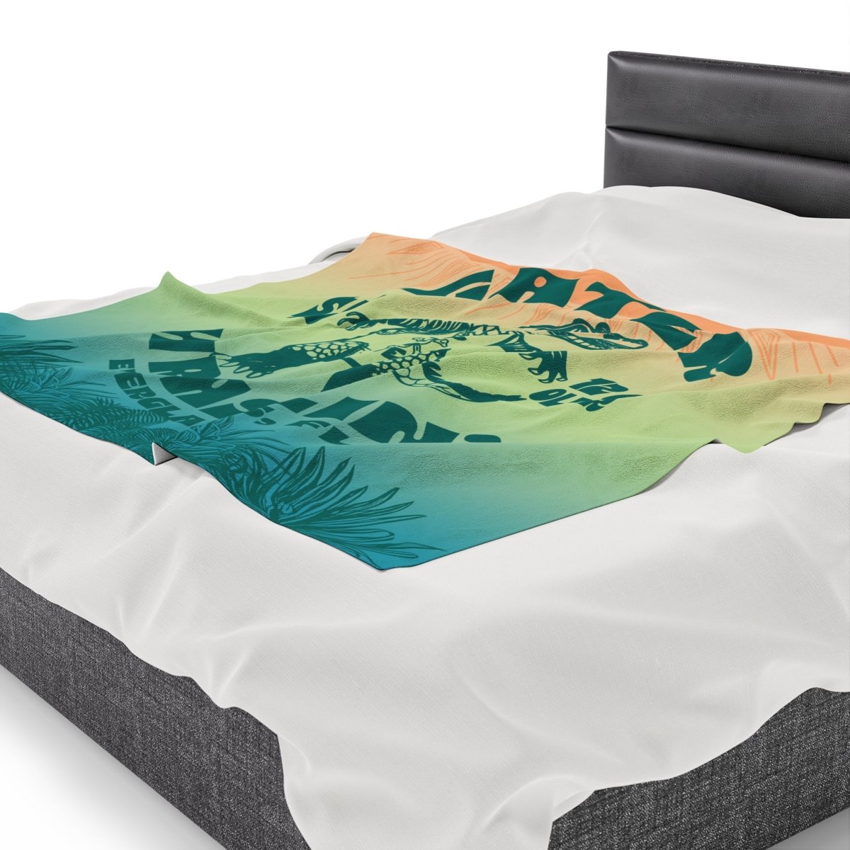 Alligator Wrestling Ultra Soft Fleece Blanket, Inspire Taking On Any Challenge